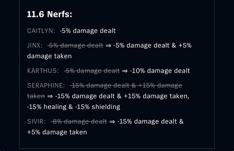 r/ARAM on Reddit: 11.6 Nerfs